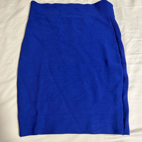 blue bodycon skirt - Picture 3 of 3